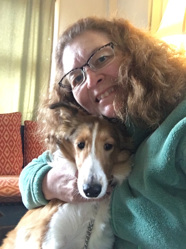 Sheltie pup and me.